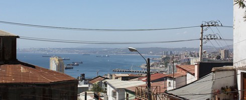 Vue des hauteurs de Valparaíso